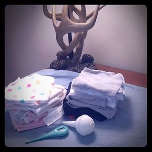 Big lot of baby washcloths newborn washcloths ☮️